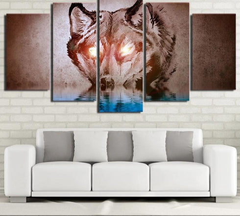 Tableau Loup Sauvage